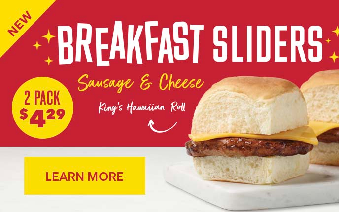 Breakfast Sliders! - Check Out Our Breakfast Menu
